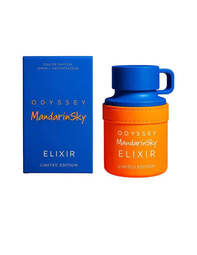 Armaf Odyssey Mandarin Sky Elixir Limited Edition frasco con caja